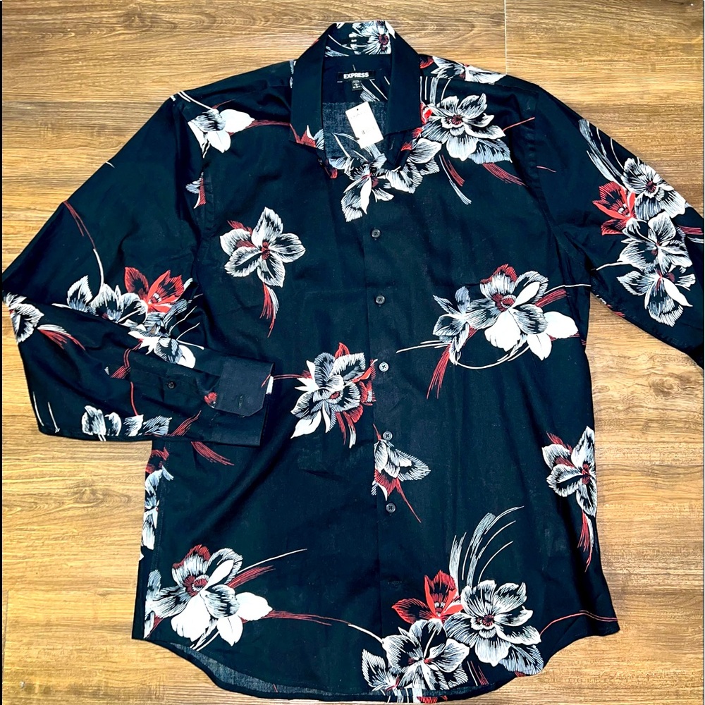 Express Floral print woven shirt